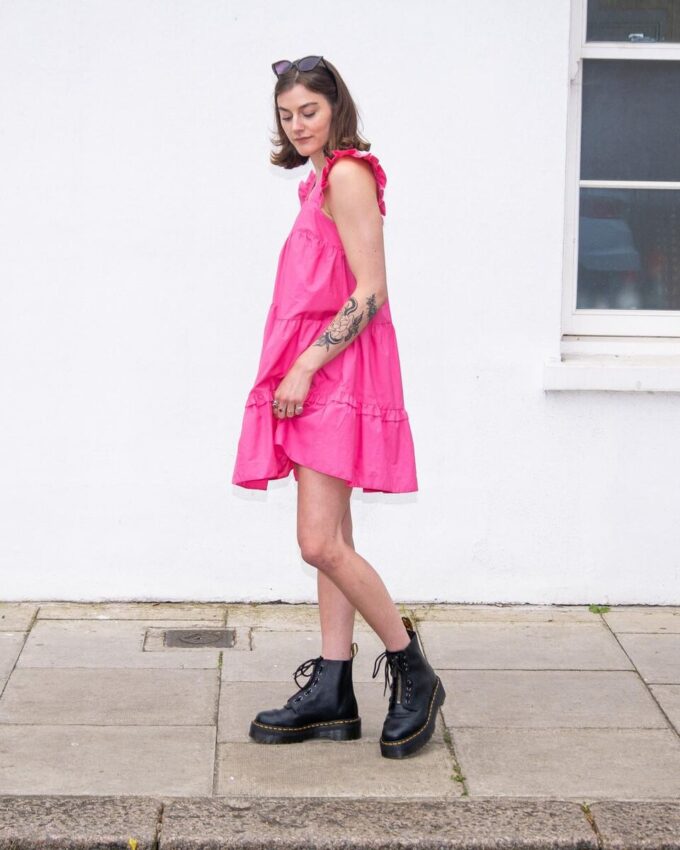 SINCLAIR Milled Nappa Leather Platform Botlar SINCLAIR Milled Nappa Leather Platform Botlar