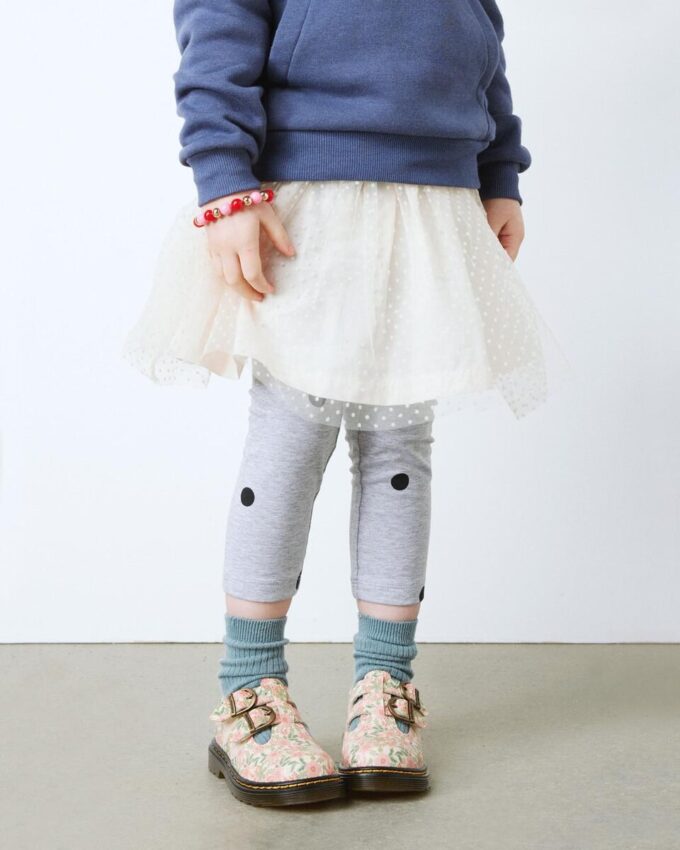 Toddler 8053 Çiçek Desenli Deri Mary Jane Ayakkabı