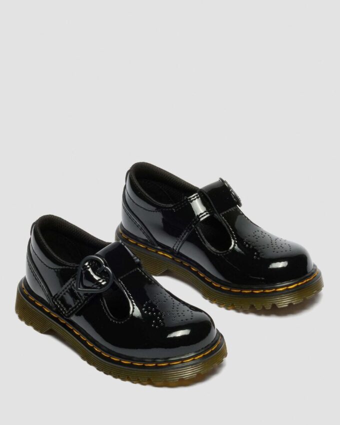 TODDLER POLLEY II Kalp Desenli Patent Leather Ayakkabı TODDLER POLLEY II Kalp Desenli Patent Leather Ayakkabı