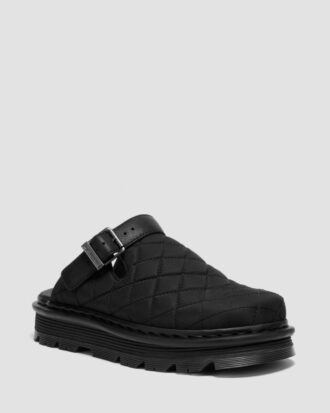 Zebzag Kapitone Kanvas Slingback Platform Mules