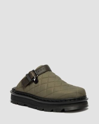 Zebzag Kapitone Kanvas Slingback Platform Mules