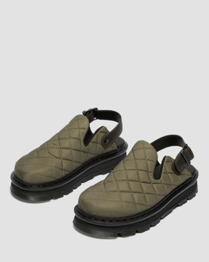 Zebzag Kapitone Kanvas Slingback Platform Mules Zebzag Kapitone Kanvas Slingback Platform Mules