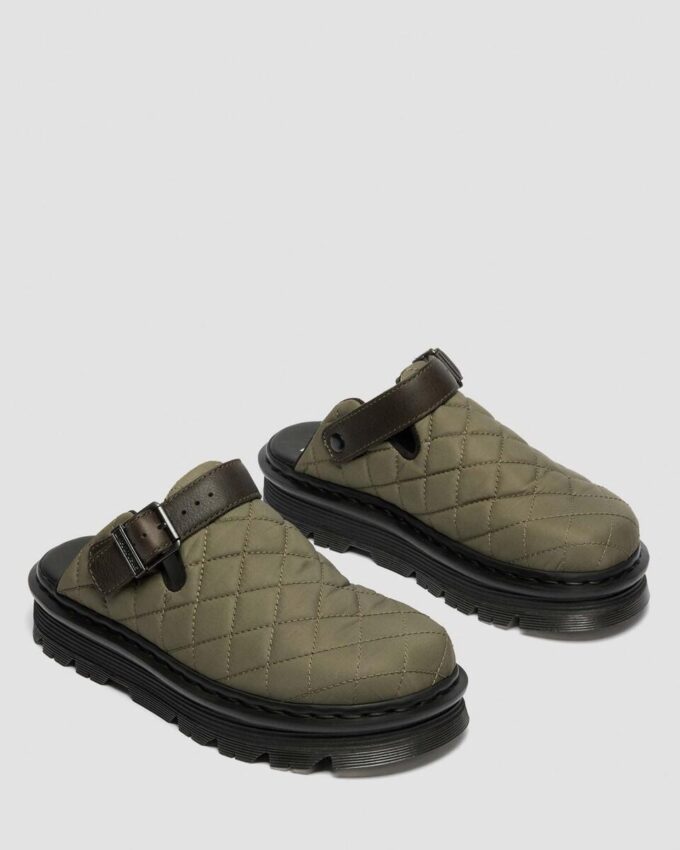 Zebzag Kapitone Kanvas Slingback Platform Mules Zebzag Kapitone Kanvas Slingback Platform Mules