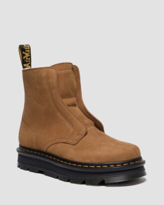 ZEBZAG LACELESS Sıcak Astarlı Slip On Nubuk Botlar ZEBZAG LACELESS Sıcak Astarlı Slip On Nubuk Botlar