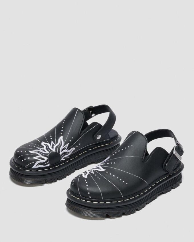 ZEBZAG MULE SOLAR FLARE Geri Dönüştürülmüş Deri Slip On Mules ZEBZAG MULE SOLAR FLARE Geri Dönüştürülmüş Deri Slip On Mules