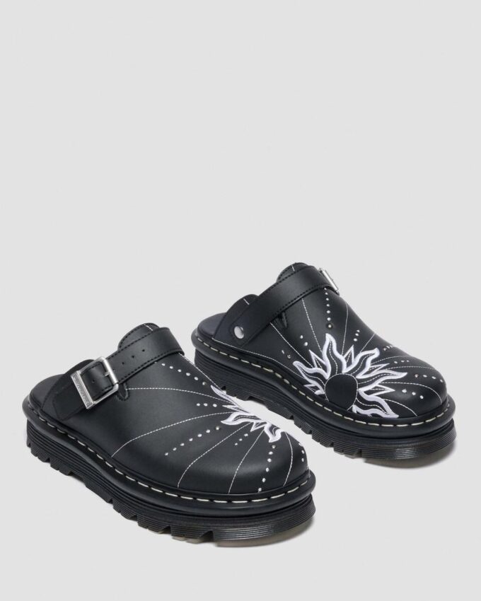 ZEBZAG MULE SOLAR FLARE Geri Dönüştürülmüş Deri Slip On Mules ZEBZAG MULE SOLAR FLARE Geri Dönüştürülmüş Deri Slip On Mules