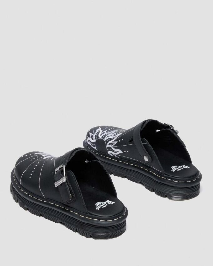 ZEBZAG MULE SOLAR FLARE Geri Dönüştürülmüş Deri Slip On Mules ZEBZAG MULE SOLAR FLARE Geri Dönüştürülmüş Deri Slip On Mules