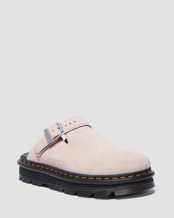 Zebzag Süet Slingback Platform Terlikler Zebzag Süet Slingback Platform Terlikler