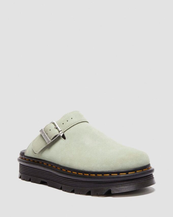 Zebzag Süet Slingback Platform Terlikler Zebzag Süet Slingback Platform Terlikler