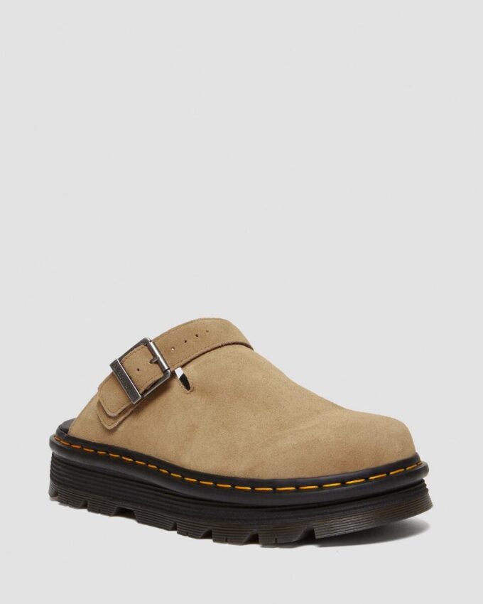Zebzag Süet Slingback Platform Terlikler Zebzag Süet Slingback Platform Terlikler