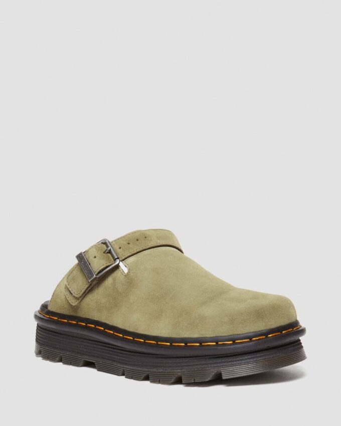 Zebzag Süet Slingback Platform Terlikler Zebzag Süet Slingback Platform Terlikler