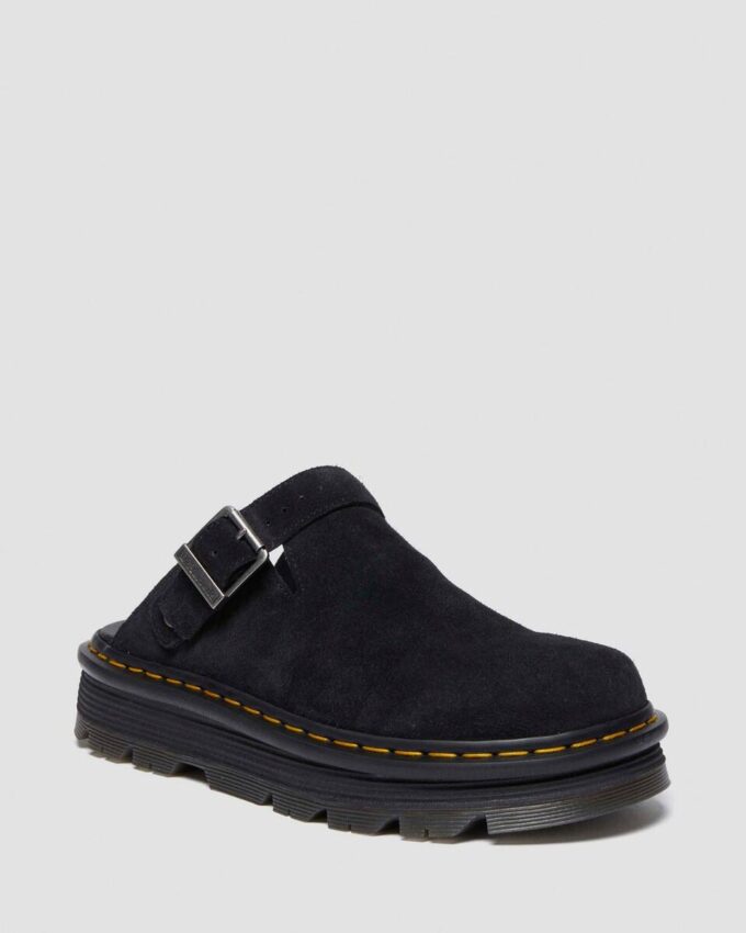 Zebzag Süet Slingback Platform Terlikler Zebzag Süet Slingback Platform Terlikler