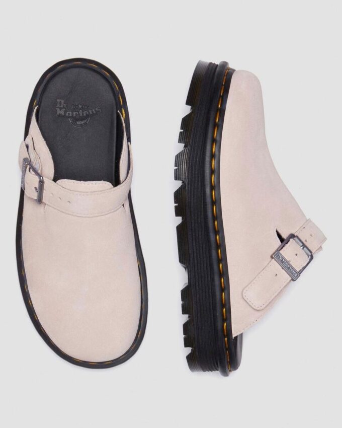 Zebzag Süet Slingback Platform Terlikler Zebzag Süet Slingback Platform Terlikler