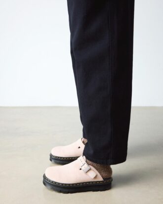 Zebzag Süet Slingback Platform Terlikler