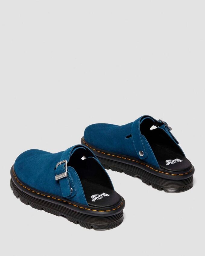 Zebzag Süet Slingback Platform Terlikler Zebzag Süet Slingback Platform Terlikler