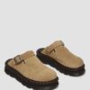 Zebzag Süet Slingback Platform Terlikler Zebzag Süet Slingback Platform Terlikler
