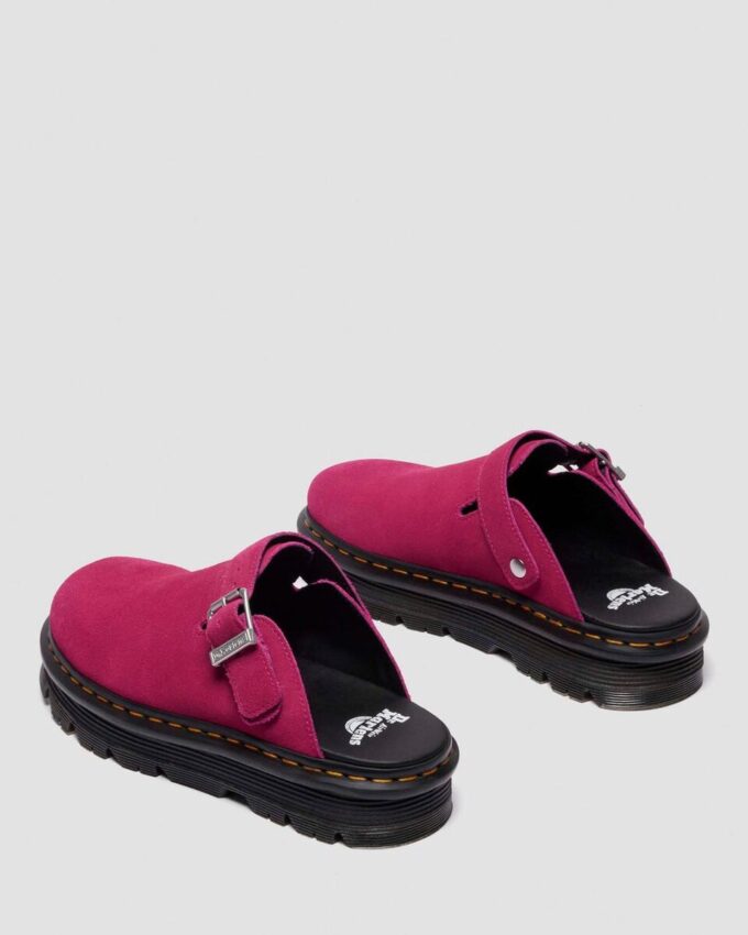 Zebzag Süet Slingback Platform Terlikler Zebzag Süet Slingback Platform Terlikler