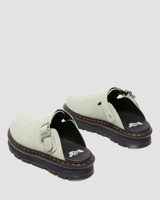 Zebzag Süet Slingback Platform Terlikler Zebzag Süet Slingback Platform Terlikler