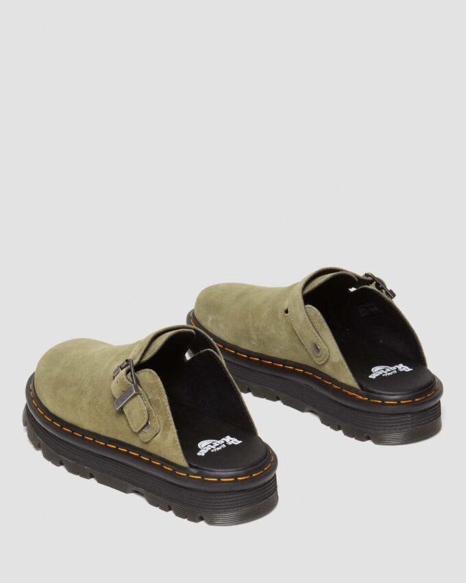 Zebzag Süet Slingback Platform Terlikler Zebzag Süet Slingback Platform Terlikler