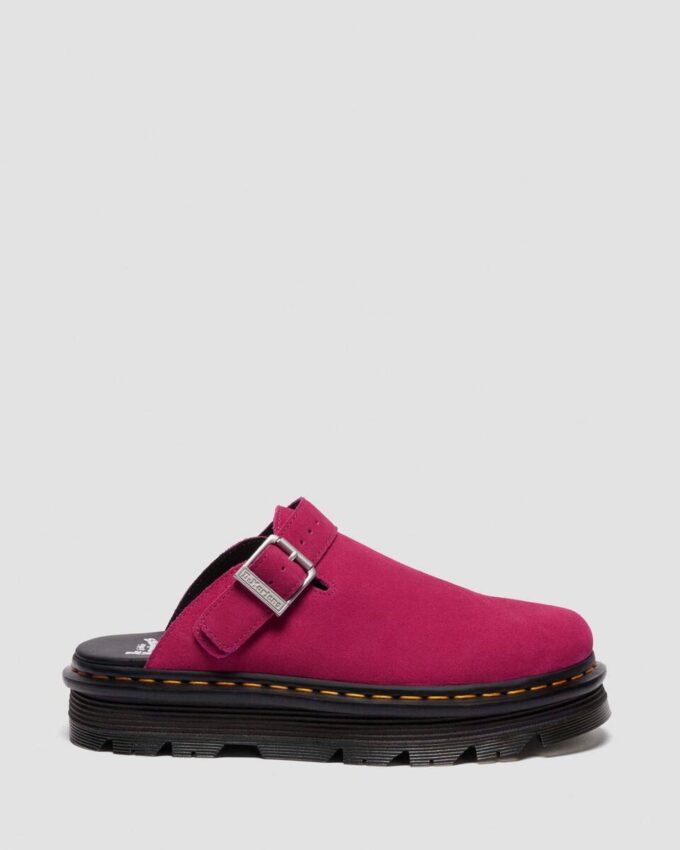 Zebzag Süet Slingback Platform Terlikler Zebzag Süet Slingback Platform Terlikler