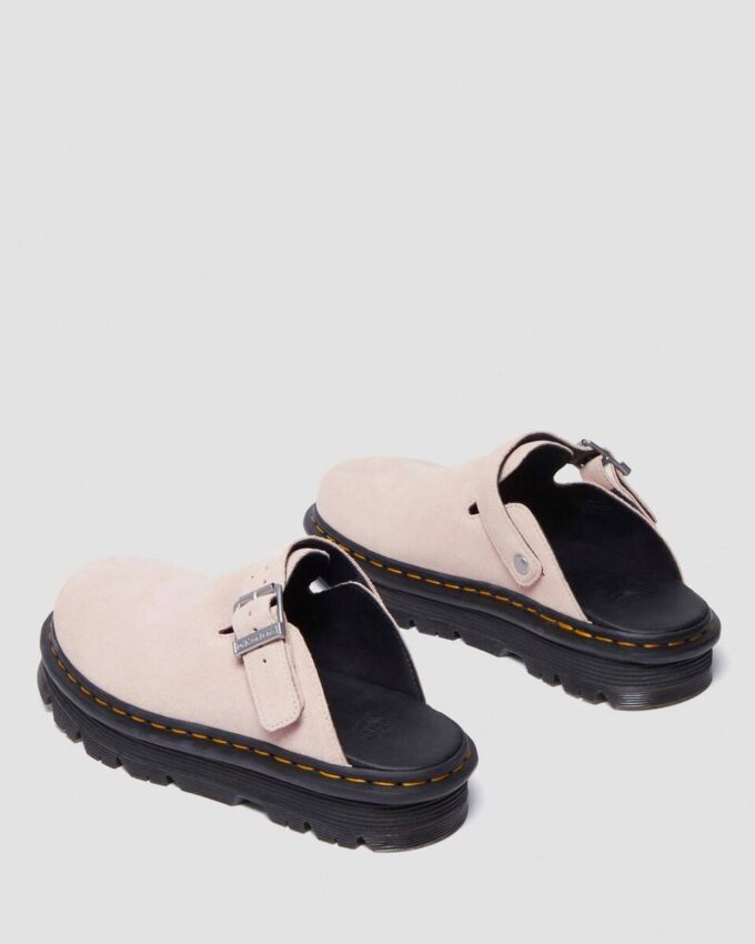 Zebzag Süet Slingback Platform Terlikler Zebzag Süet Slingback Platform Terlikler