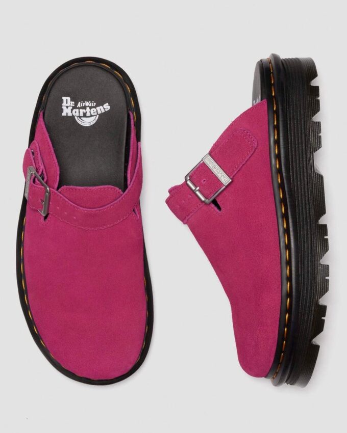 Zebzag Süet Slingback Platform Terlikler Zebzag Süet Slingback Platform Terlikler